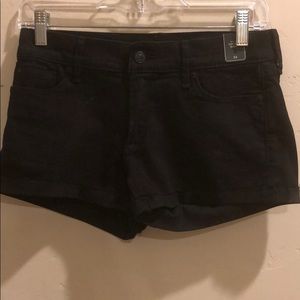 NWT black jean shorts